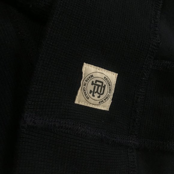 REIGNING CHAMP Men Pullover Terry Hoodie Navy Smal - Picture 7 of 13